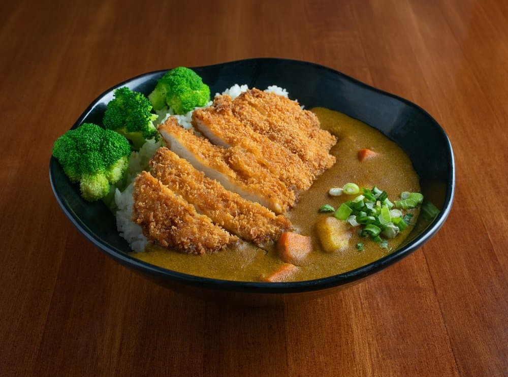 Japanese curry chicken dish at Fukuoka Sushi Houston TX