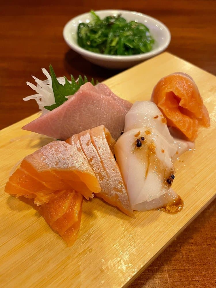 Fresh fish dish at Fukuoka Japanese restaurant Houston