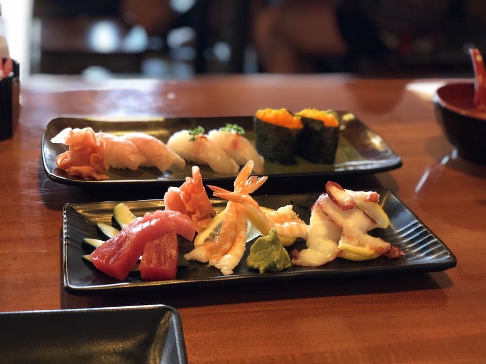 Assorted sashimi platter at Fukuoka Japanese restaurant Houston