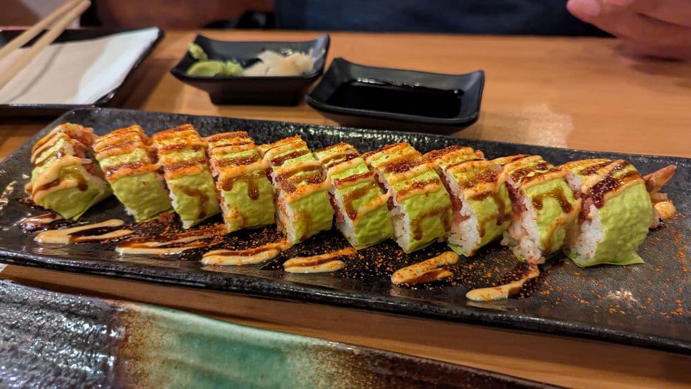 Traditional sushi selection at Fukuoka Sushi Houston TX